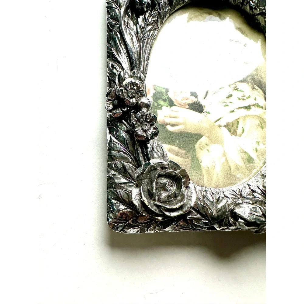 Vintage 1991 Albert E Price Silver Carved Ornate Picture Frame Victorian
